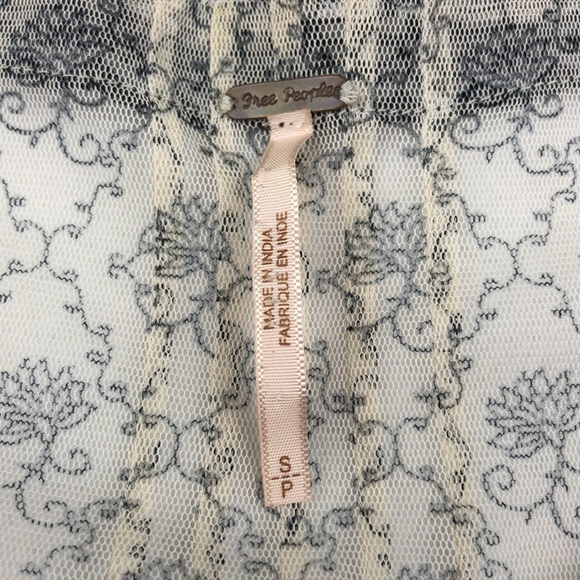 Free People Lotus Print Lace Top - Picture 4 of 7